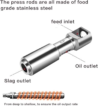 Oil Press Machine 610W Cold/Hot Press Automatic Nuts Seeds Oil Extractor Organic Oil Extractor Household Commercial Grade 304 Stainless Steel Oil Press Machine Intelligent Control 110V