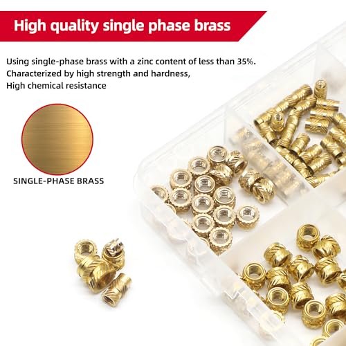 Inserts filetés M2-M5 en laiton pour assembler vos projets et boîtiers d'impression 3D