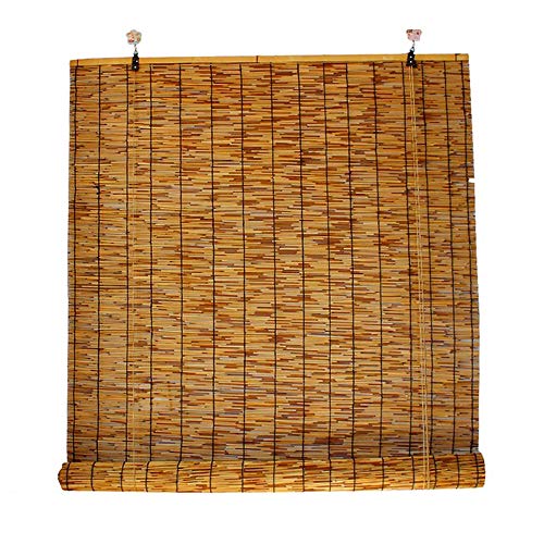 XYL Rideaux en Roseau, Store en Bambou de Style Japonais, Store venitien, Store Enrouleur en Bambou Rétro, Rideau personnalisé