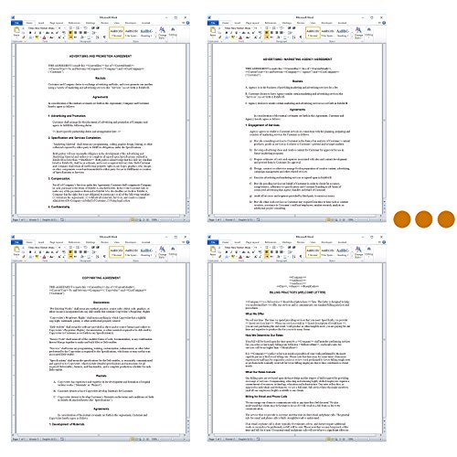 Advertising and Marketing Contract Pack - Legal Contract Software and Templates V18.0