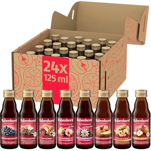 Rabenhorst Probierpaket Mini 8 Sorten à 3 Flaschen (24 x 125 ml) 3 l (24er Pack)