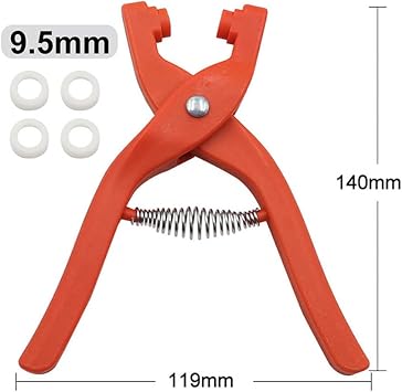 100 Sets Snap Fasteners Kit Tool,Silver 9.5mm Metal Snap Buttons Rings with Fastener Pliers Press Tool Kit Snap Button for Sewing and Crafting DIY