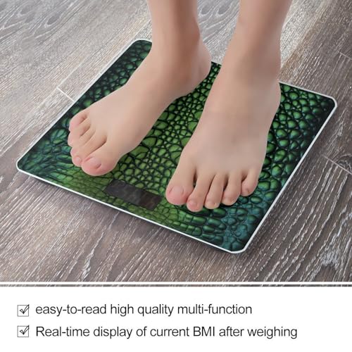 Báscula digital de baño con pantalla LCD grande y vidrio templado miniatura 5