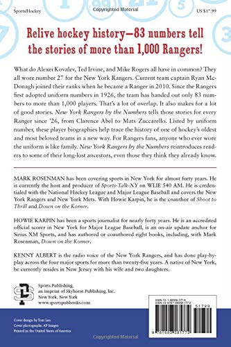 New York Rangers by the Numbers: A Complete Team History of the Broadway Blueshirts by Uniform Number - Thumbnail 2
