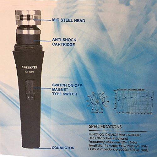 Studiomikrofon Mikrofon Dynamisches Gesangsmikrofon Studio, 5m Kabel (SY8200) - Image 6
