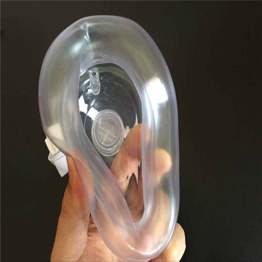CPR Rescue Mask, primo soccorso, per adulti/bambini, custodia rigida con cinturino da polso