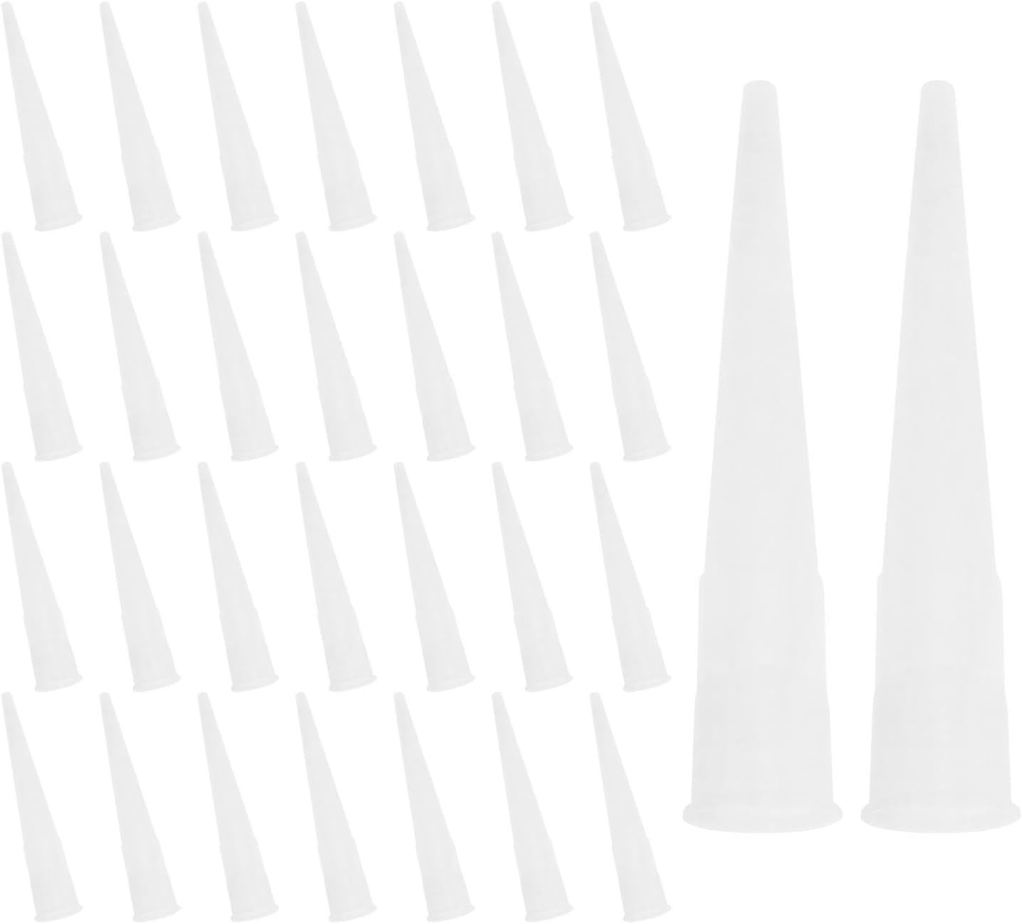 Nadisean 20Pcs Silicone Nozzles With 20 Screw Caps, 10 White Sealant - View #7