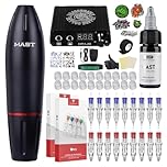 Dragonhawk Mast Pen Rotary Tattoo Machine Power Supply Extreme Cartridges Foot Pedal Gift Box 1013-10