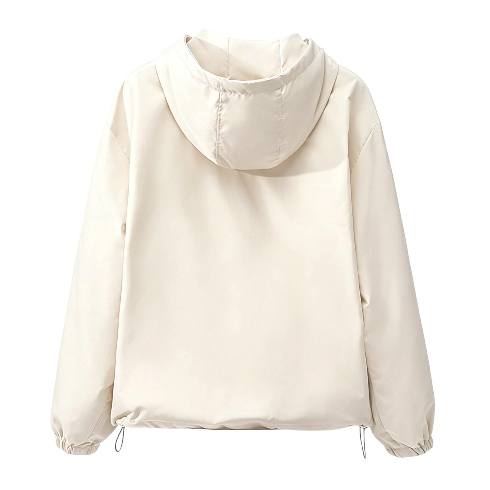 Parka Imperméable Femme Fermeture Zip Blouson Coupe Vent De Pluie Avec Capuche et Poches Légère Séchage Rapide Veste Multifonction pour Randonnée Promenade et Temps Pluvieux de la Saison Estivale