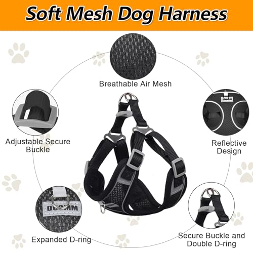 Ledeak No Pull Harness for Dogs Breathable Mesh Step in Dog Harness, Adjustable Dog Harnesses - Image 2