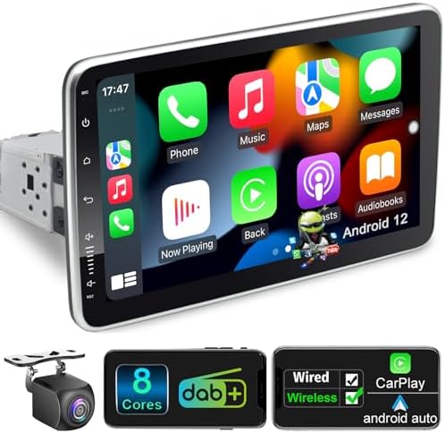 7" Android 12 Autoradio Mit Navi GPS Bluetooth 1+32GB 1 DIN FM USB GPS WIFI MIC