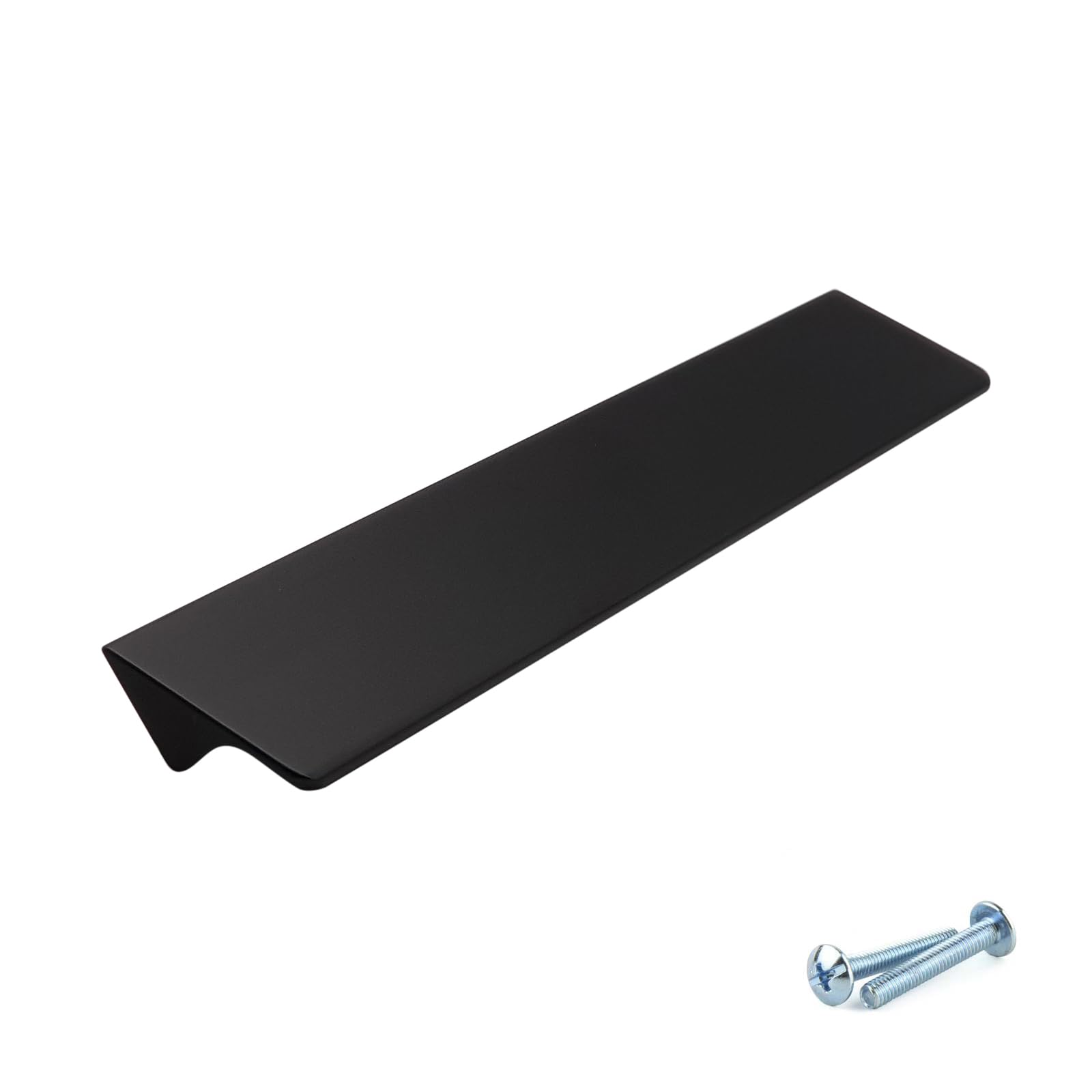 M4tec Black Bar Kitchen Cabinet Handles, Kitchen Cupboard Door Handles, Wardrobes And Drawers, Bedroom Furniture Finger Edge Pull Handle Ve8 Series: 128 Mm