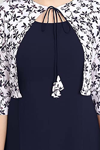 Image of Women's Crepe A-Line Kurta, Orange