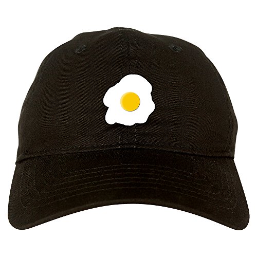 Kings Of NY Fried Egg Breakfast Chest Mens Dad Hat Baseball Cap Black