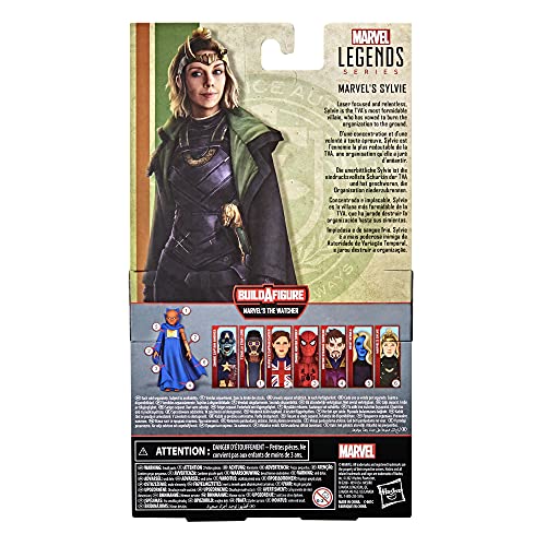 Marvel Legends Series Figura de 15 cm e 2 peças Build-a-Figure - Marvel’s Sylvie - F1097 - Hasbro, P