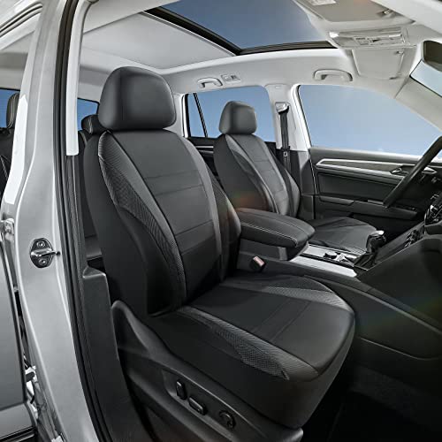 Road Comforts Car Seat Cover Carbon Fiber With Breathable Mesh Sport Front Low Back Bucket Car Seat Protectors Airbag Compatible, Easy Installation, Universal Fit Automotive Interior Covers #TOP1