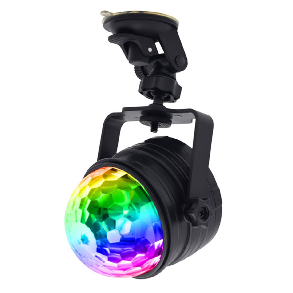 Yardwe USB Sound Activated Disco Ball Light with Remote Control LED Stage Lighting Color Palm Sized Party Light for Home Car Tent and Night Use