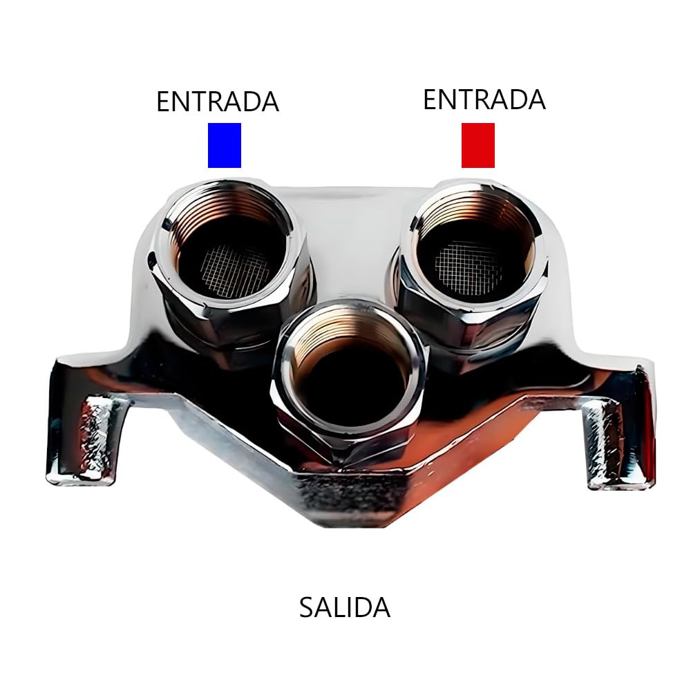 Kit Grifo Pedal Completo, Plateado, 5 Piezas con Caño Alto, 2 Palancas, Incluye Latiguillos 150cm y 40cm