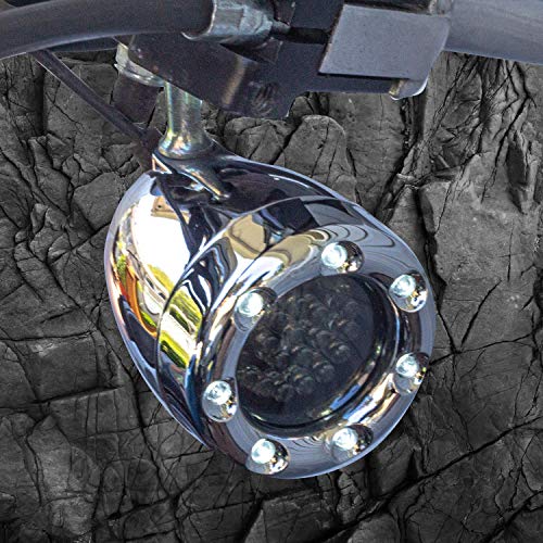 Eagle Lights 2” Bullet Front Led Turn Signals W/Running Led Light Ring Covers For Harley Davidson - (2) Front Turn Signals #TOP7