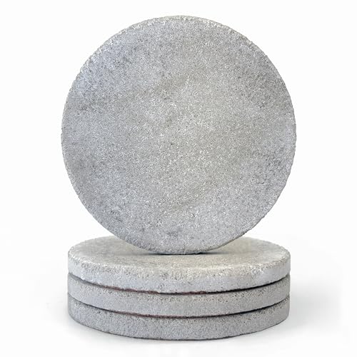 Handcrafted Modern Concrete Coasters (Set of 4) – 4'...