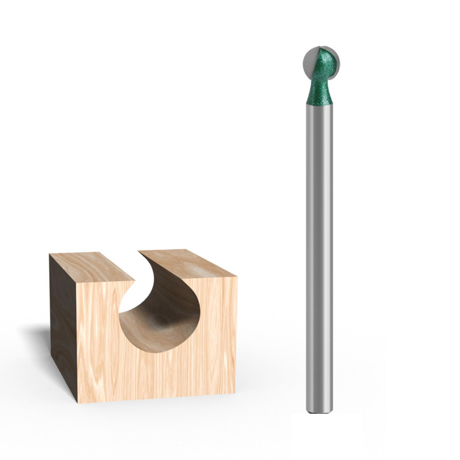 Handle Ball Nose Milling Cutter Round Nose Router Bit for Accurate Sculpting on Wood Surfaces Router Bit for Woodworking