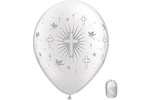 Globos de Bautizo de Niña | 10 Globos de Látex de 11...