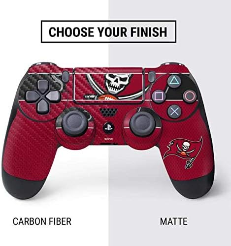 Vista 36 de Skinit Calcomanía para juegos compatible con el controlador de PS4, diseño oficial de los Tampa Bay Buccaneers de la NFL Rojo