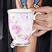 AWHOME Royal Fine Bone China Coffee Mug Assorted colors Tea Cup about 11oz /330ml (1, red)
