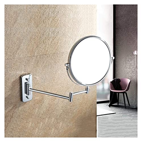 Espejo de maquillaje montado en pared 8 pulg 10X doble cara miniatura 2
