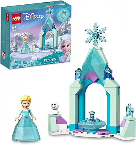 LEGO 43199 Disney Il Cortile del Castello di Elsa, Giocattolo con...