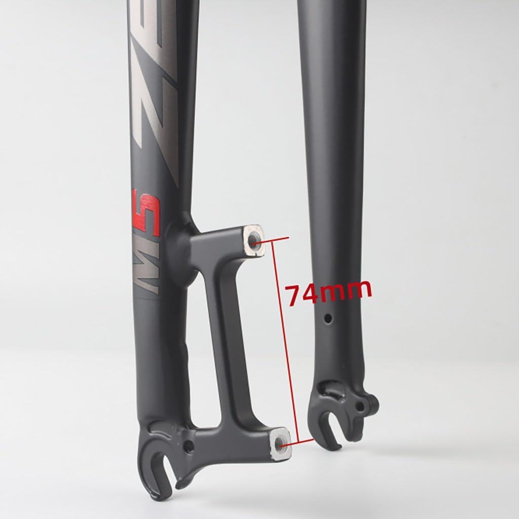 26/27,5/29 Zoll Starre Gabel Aus Aluminiumlegierung Schnellspanner-Scheibenbremse Mountainbike-Vorderradgabel 1-1/8" Gerades Rohr(Black-Gray,29IN)