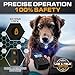 INVIROX Ultra K9 Dog Training Collar, 124 Levels for Reactive, Stubborn or Hard-to-Train Dogs, Long Range ¾ Mile, Night-Light Mode, Safe Communication, IP67 Waterproof E Collar for Large Dogs