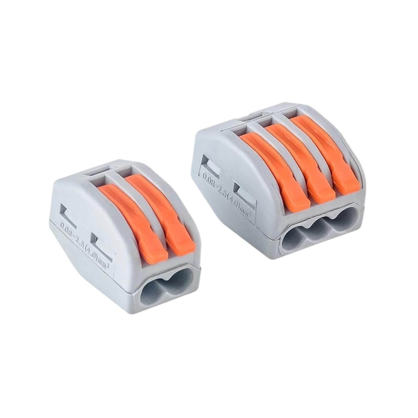 100 pezzi CMK41 connettore a leva cablaggio rapido 3 4 5 vie morsetto elettrico solido flessibile cavo terminale blocco luce LED 32A(CMK412-100Pcs)