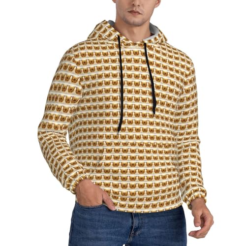 Sweat à capuche homme avec tournesol pour un style décontracté de saison