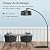 EAST OAK Patio Heater 3000W, Commercial Arch Outdoor Heater 3 Heat Settings, Tip-over & Overheat Protection, Instant Heat Electric Heater for Restaurant, Patio, Backyard, Garage, 240V Black