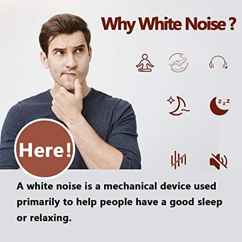 Magicteam Sound Machines White Noise Machine with 20 Non Looping Natural Soothing Sounds and Memory Function 32 Levels of Volume Sleep Sound Timer Therapy for Baby Kids Adults