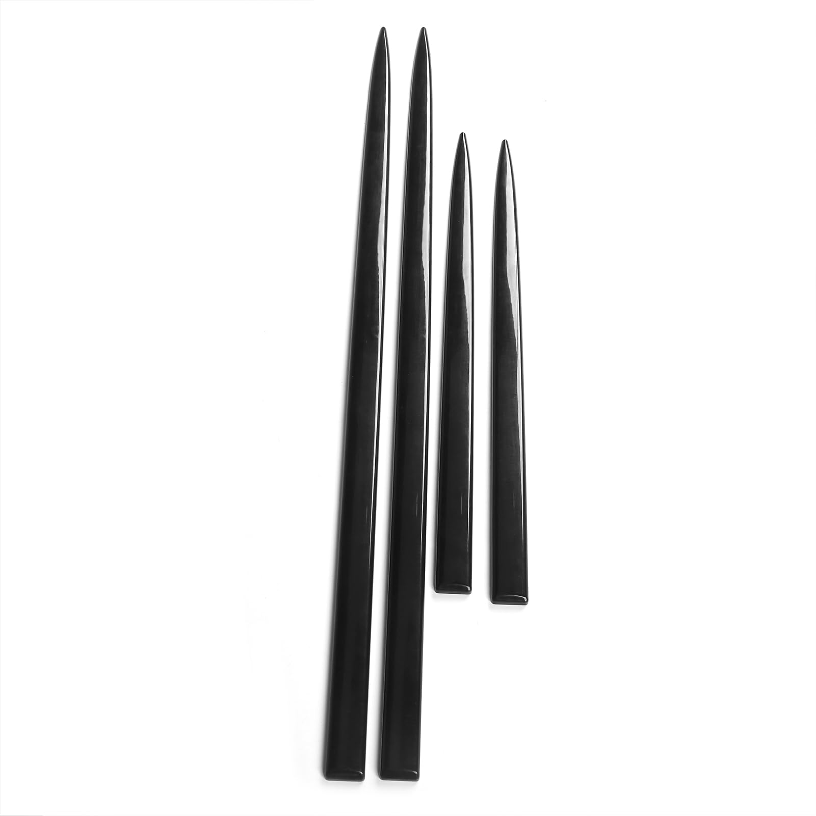Goshyda Protezione Laterale Universale per Carrozzeria, ABS Nero Brillante,