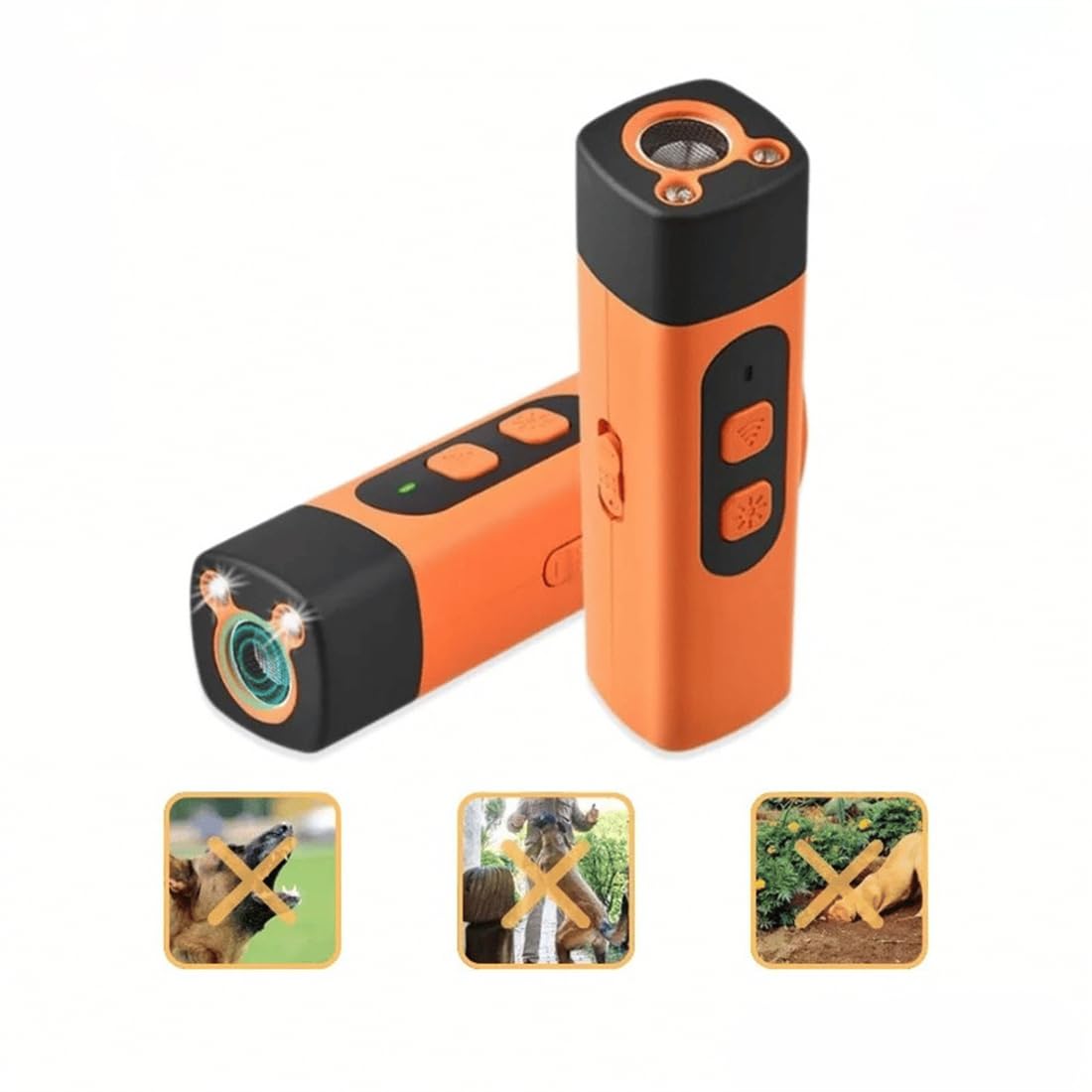 Anti-Bell-Halsbänder Ultraschall-Hundeabwehrgerät mit Taschenlampenfunktion – sanfte, 100% tierfreundliche Verhaltenskorrektur im Garten & unterwegs – robust & wetterfest