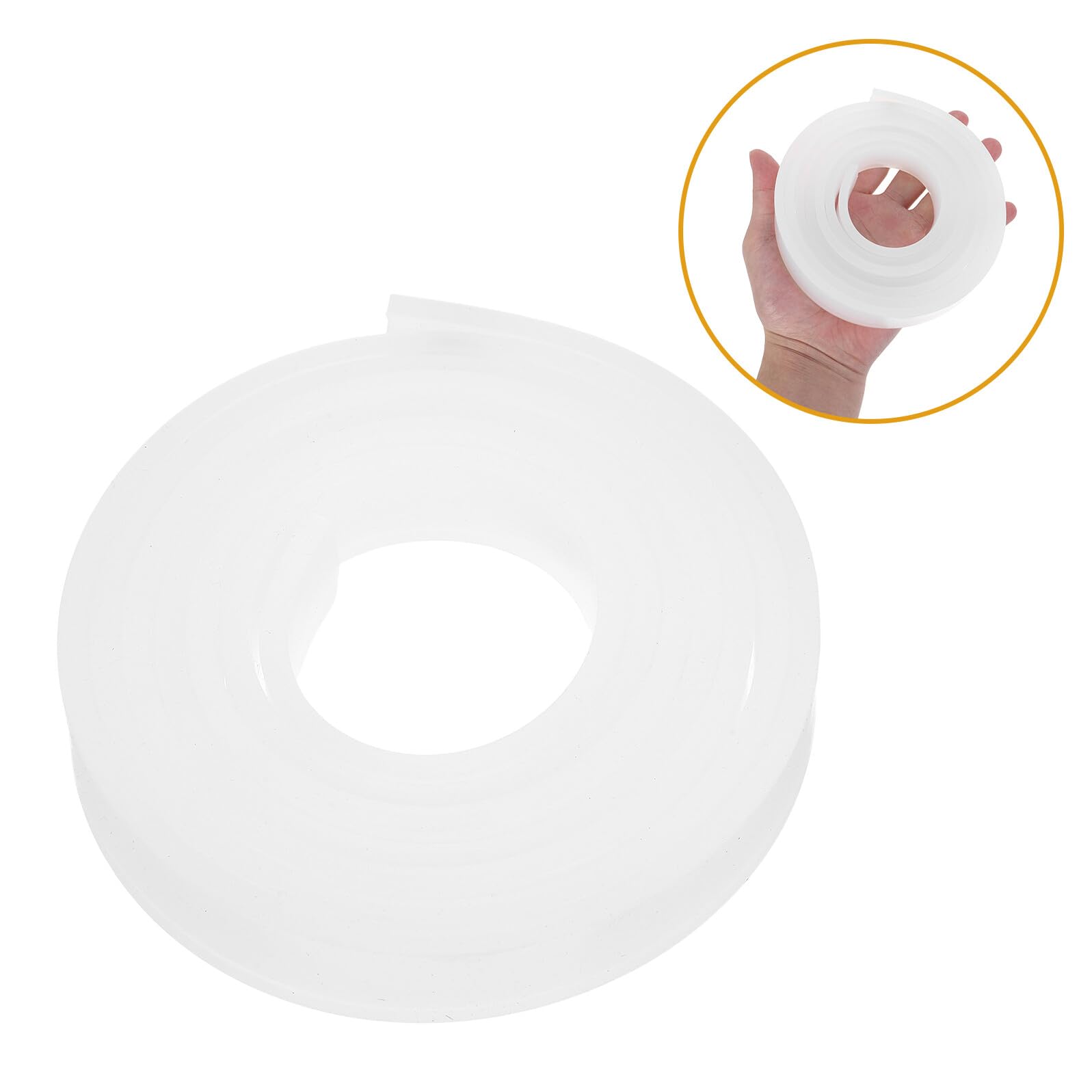 Tiras de Silicona para Moldear Azúcar, Herramientas para Esculpir Fondant y Repostería, Molde Texturizado de 2 Metros X 2 Cm X 5 Mm, Suministros para Decoración y Manualidades