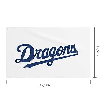 Amazon.co.jp: 中日ドラゴンズ 旗 野球の旗 応援 野球チーム旗