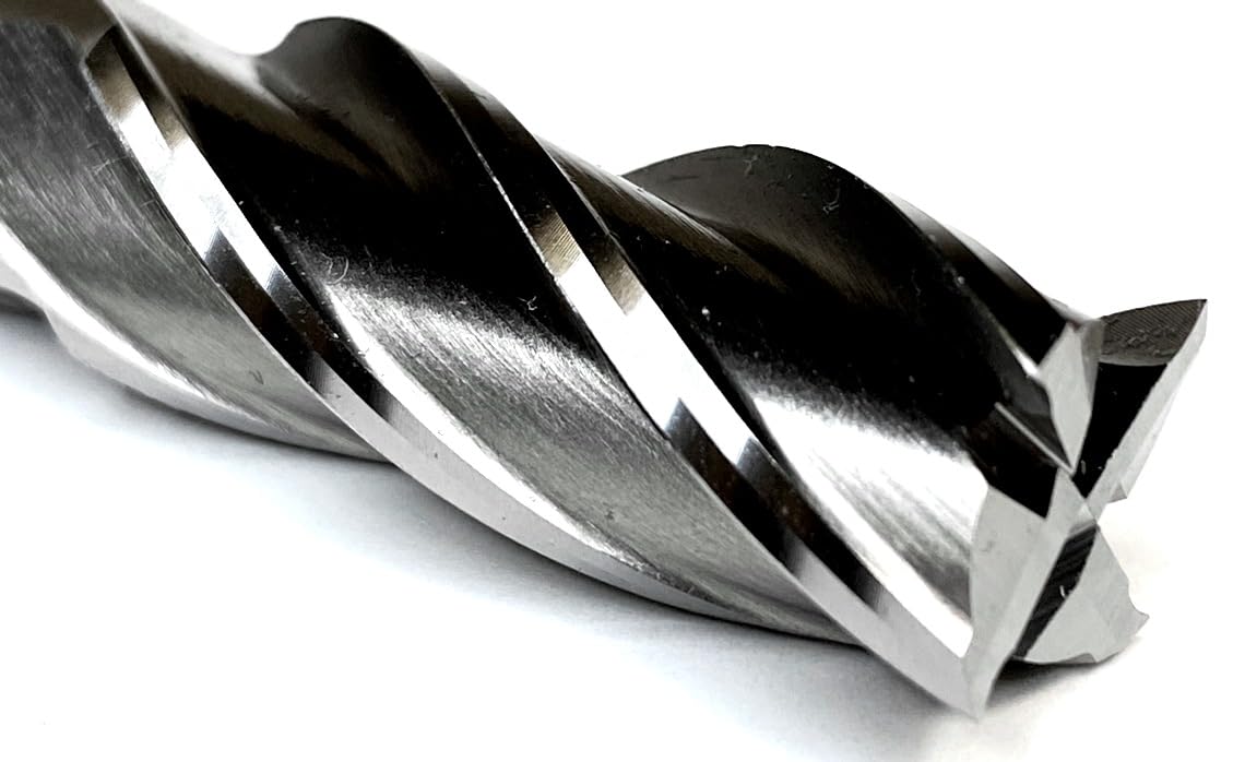 HHIP 5802-0562 4 Flute High Speed Steel Single End Center Cut End Mill, 9/16" x 1/2"