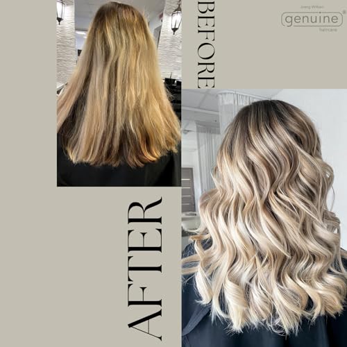 Foto von Solv Silbershampoo mit Keratin, gegen Gelbstich, für blondiertes, gesträhntes, silber/graues Haar, kräftigt Glanz & Haarfarbe, genuine haircare