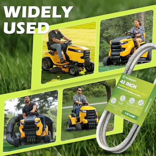 954-05021 Mower Deck Belt for Cub Cadet 42 Inch XT1 LT42 XT2 LX42 Craftsman T210 T2200 MTD 754-05021 Lawn Mower - Aramid Cord, 1/2\" X 100\" - Thumbnail 6