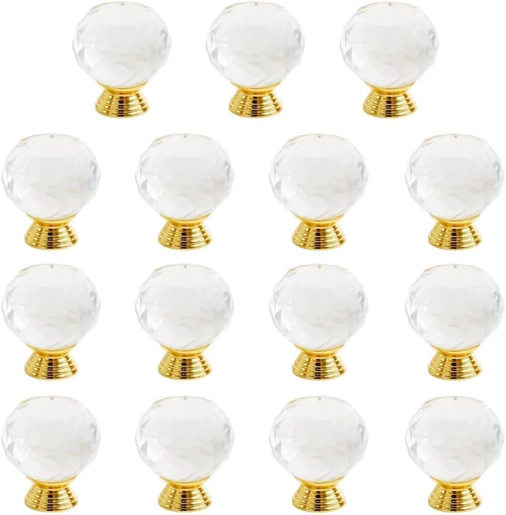 Poignee de cuisine en verre 30mm pour relooker vos meubles de salon