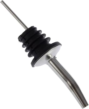 Stainless Steel Classic Bottle Pourers, 24 Pack | Tapered Spout