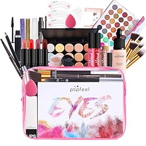 Full Beauty Makeup, Cosmetics Set, with Eye Shadow, Upgraded Cosmetics Set, Makeup Set, All In Eyebrow Powder, Makeup Brush, Lipstick, Makeup Palette, Waterproof, Sweatproof, Long-Lasting, Popular Cosmetics Set, Full Beauty Makeup Set, For Women, For Beginners, Cosmetics Set, Popular Cosmetics Set, New Year, Christmas Gift