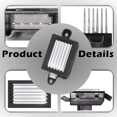 Image of Auto Temp Control Module HVAC Blower Motor Resistor Compatible with Chevrolet 2004-2012 Malibu - For Pontiac 2005-2010 G6-2007-2009 Aura Replaces 10381264 1580868 20773421 22688134 JA1571