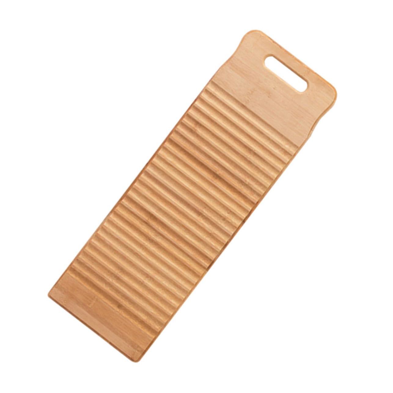 Homoyoyo Rechteckiges Holz Waschbrett 50x18x1,8cm Handwaschbrett mit Rutschfester Oberfläche Wasserabweisend für Wäschepflege Zuhause Haushalt Zufällige Farbe