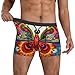 yyunbmr - Men's Funny Boxer Briefs 3D Cut Out Fashion Shorts for Men Embroidery Colorful Butterfly Print Black XL