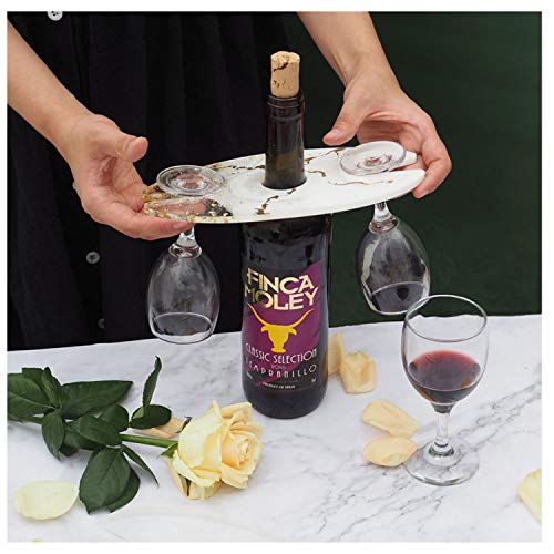 Amldoreat 4 Pcs Resin Shot Glass Mold,Resin Wine Holder Molds,4 Holes Butler Bottle Rack Mold For Beer Whiskey Tasting Paddle Serving Tray With 2 Coaster Mold For Home Decor Diy Handmade Crafts #TOP4